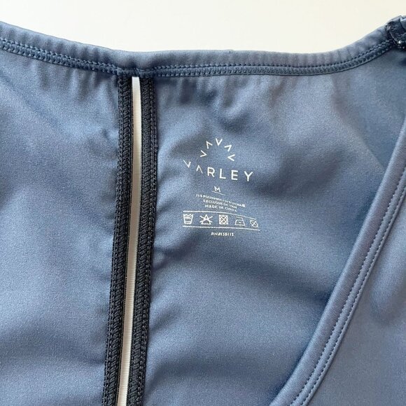 Varley Blue Gray Scoop Neck Sport Bra - Size Medium - Picture 3 of 3